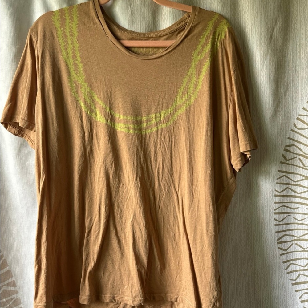 *SOLD*Casual Tan Short Sleeve Top
